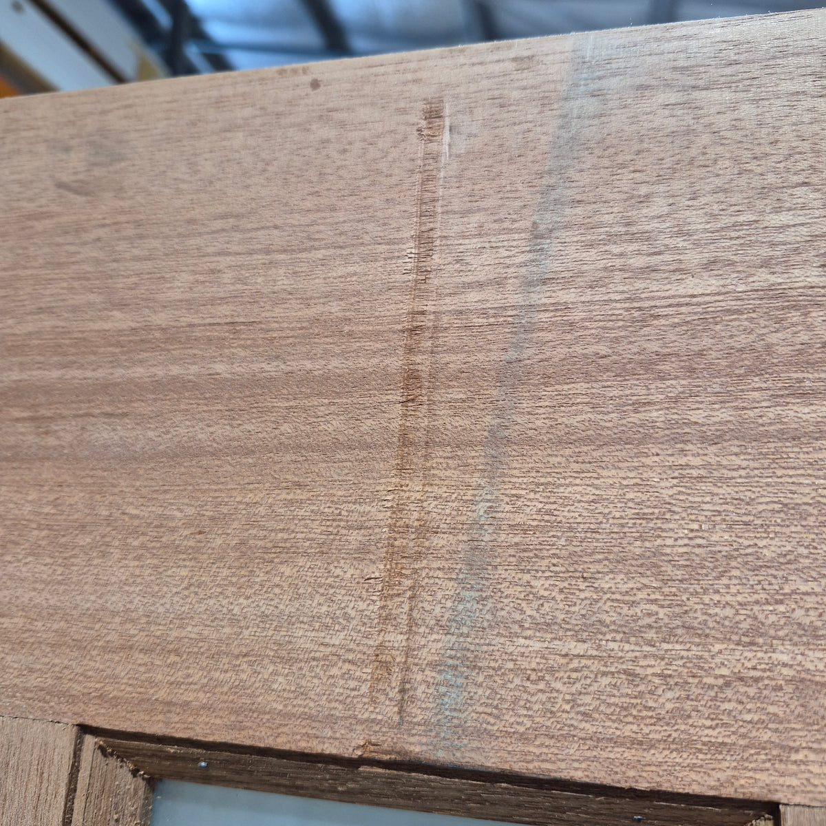 Timber Entry Door - 2340h x 1200w Solid Core w/ 4 x Obscure Glass *Factory 2nd* SKU: 10785