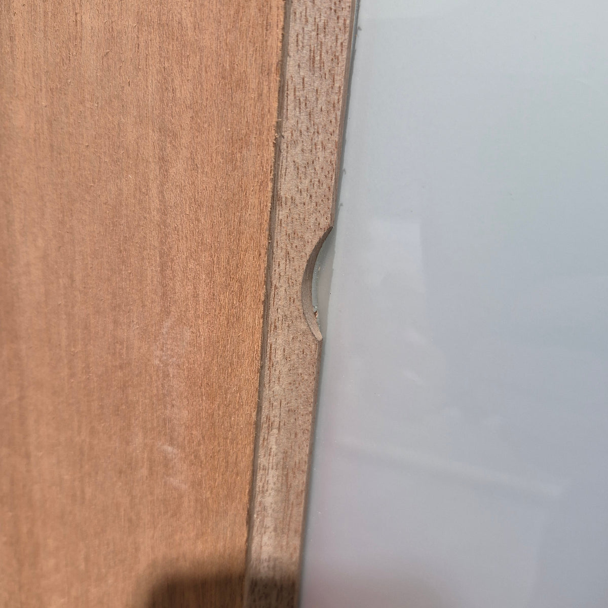 Timber Entry Door - 2340h x 1200w Solid Core w/ 4 x Obscure Glass *Factory 2nd* SKU: 10785