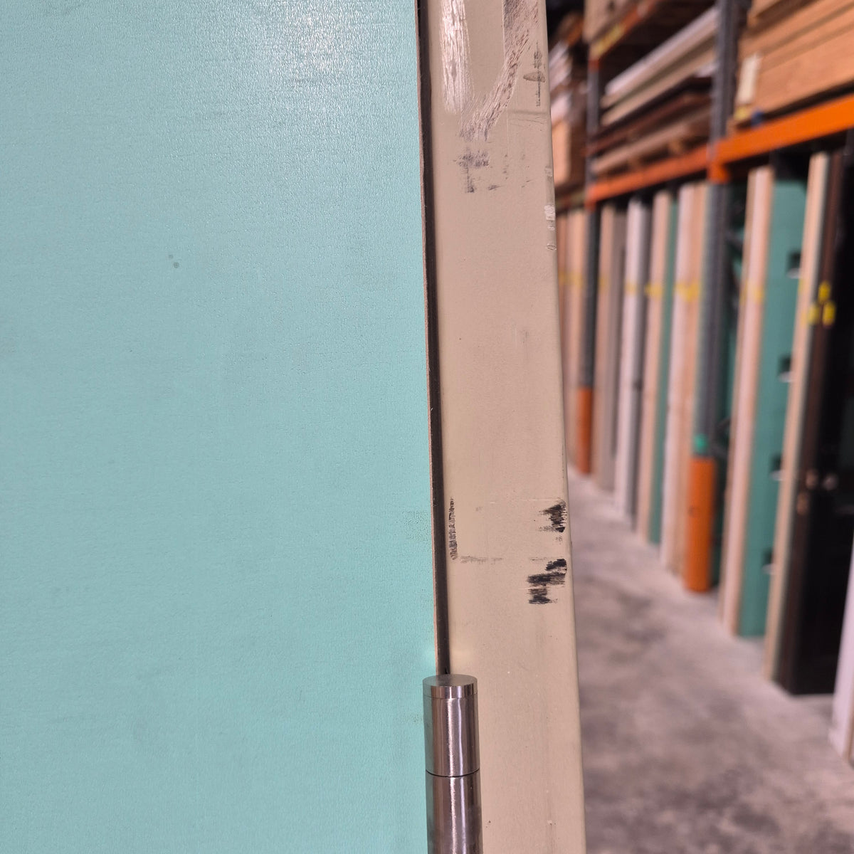 Timber Entry Door - Pre-Hung in a 2115h x 937w Frame w/ 4 x Obscure Glass *Factory 2nd* 10787