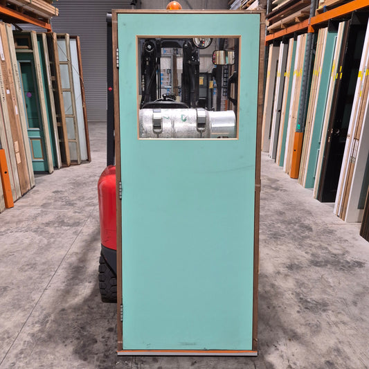 Timber Entry Door - Pre-Hung in a 2095h x 882w Frame w/ 1 x Clear Glass (XF1) *Factory 2nd* 10791