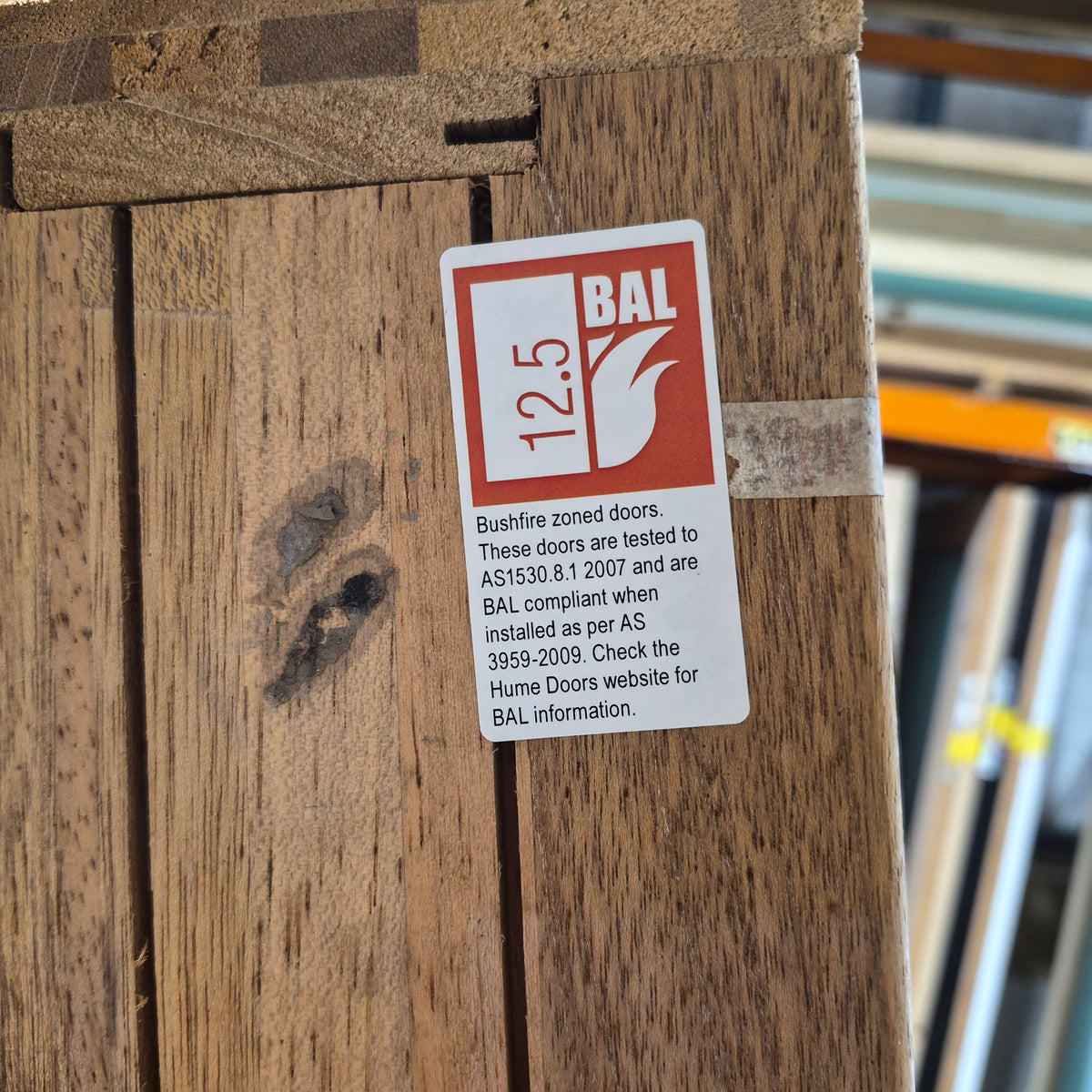 Timber Entry Door - Pre-Hung in a 2095h x 882w Frame w/ 1 x Clear Glass (XF1) *Factory 2nd* 10791