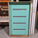 Timber Entry Door - Pre-Hung in a 2130h x 1267w Frame w/ 4 x Obscure Glass (XN5) *Factory 2nd* 10794