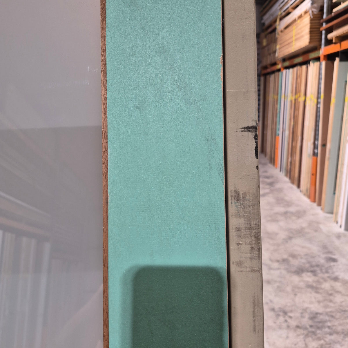 Timber Entry Door - Pre-Hung in a 2402h x 887w Frame w/ 1 x Obscure Glass (No. 7) *Factory 2nd* 10798