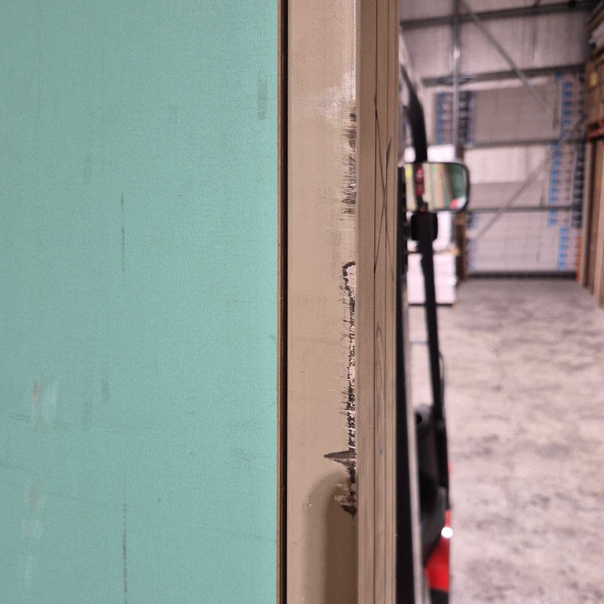 Timber Entry Door - Pre-Hung in a 2400h x 1087w Frame w/ 1 x Obscure Glass (PRU 101) *Factory 2nd* 10799