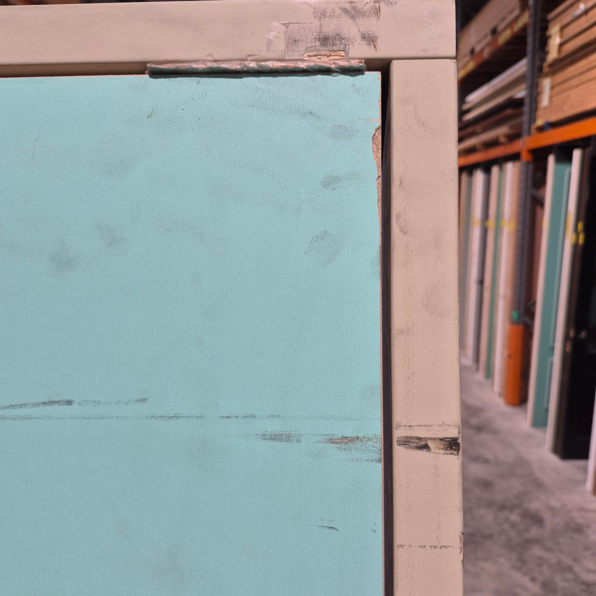 Timber Entry Door - Pre-Hung in a 2102h x 937w Frame w/ 1 x Clear Glass (PSLM 201) *Factory 2nd* 10806