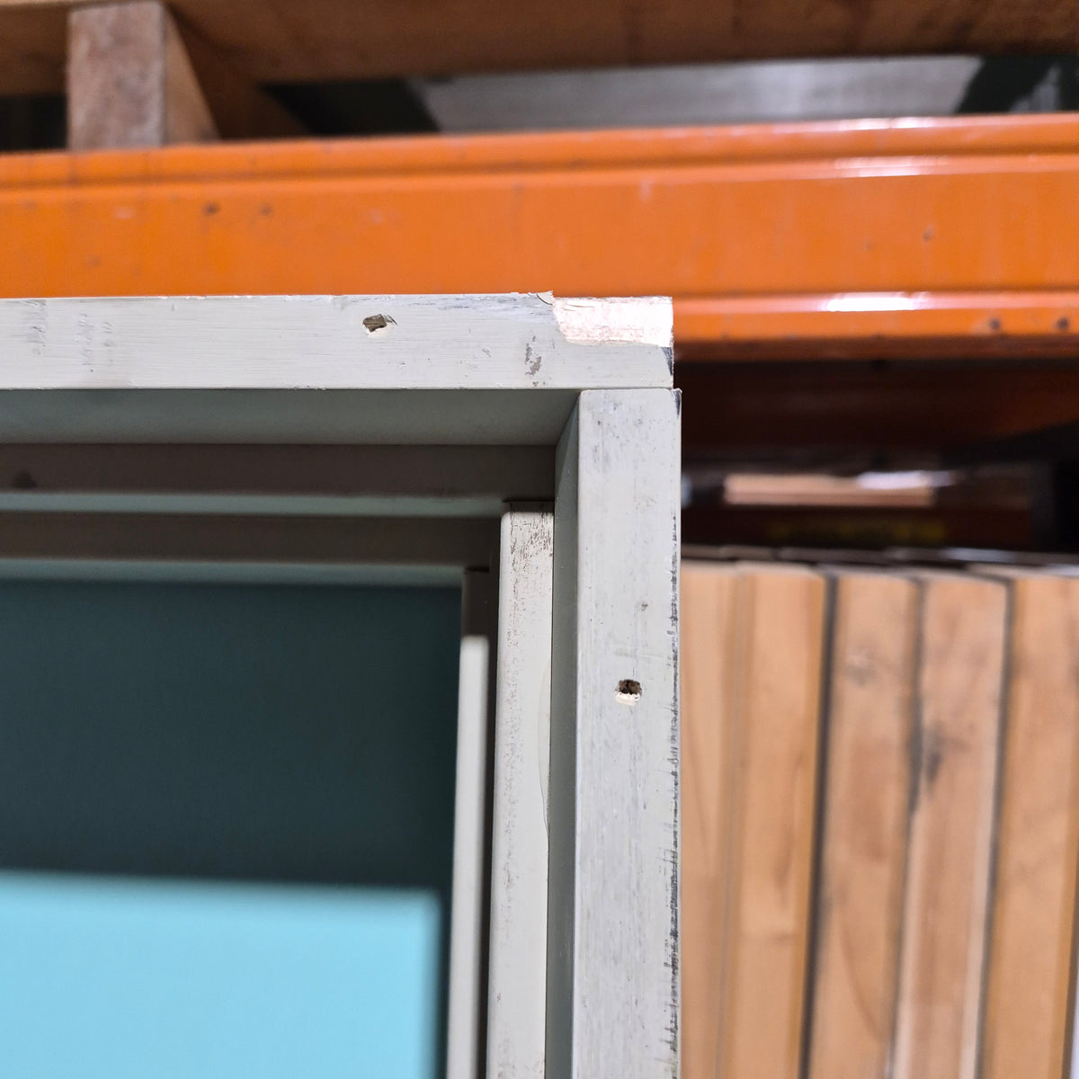 Timber Entry Door - Pre-Hung in a 2402h x 1267w Frame w/ 1 x Curved Obscure Glass (PMAD 111) *Factory 2nd* 10808