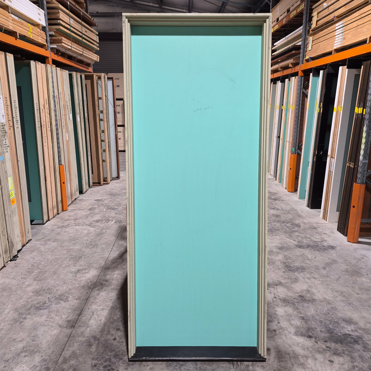 Timber Entry Door - Pre-Hung in a 2402h x 987w Frame w/ Plain Solid Core Door *Factory 2nd* 10809