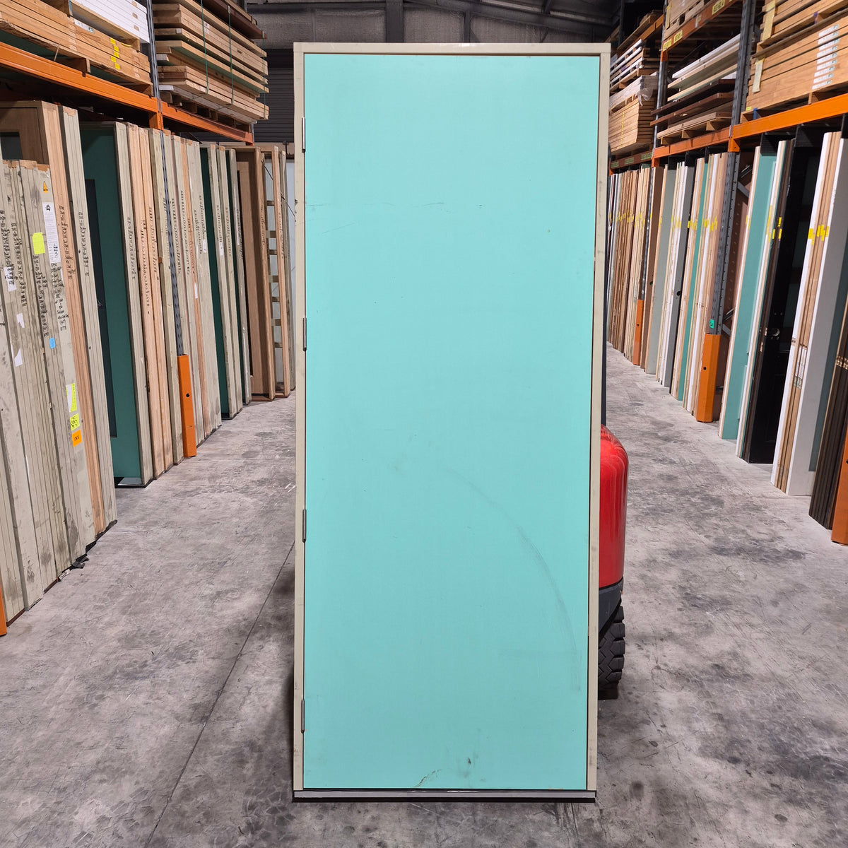 Timber Entry Door - Pre-Hung in a 2402h x 987w Frame w/ Plain Solid Core Door *Factory 2nd* 10809
