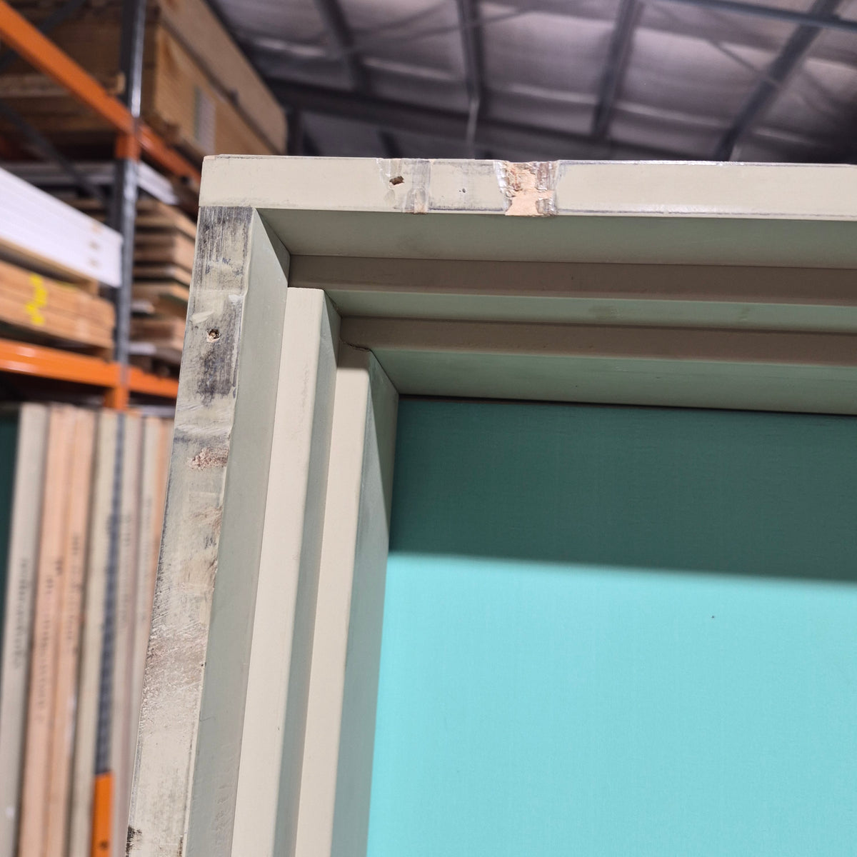 Timber Entry Door - Pre-Hung in a 2402h x 987w Frame w/ Plain Solid Core Door *Factory 2nd* 10809