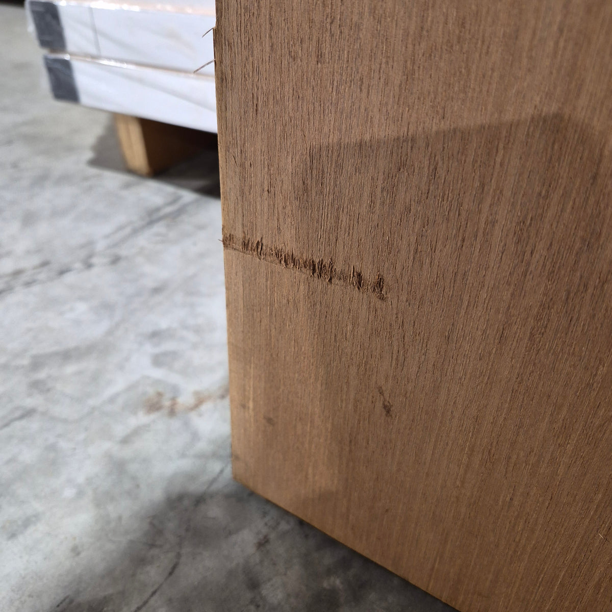 Timber Entry Door - 2040h x 1200w Solid Core w/ 6 x Obscure Glass *Factory 2nd* 10810