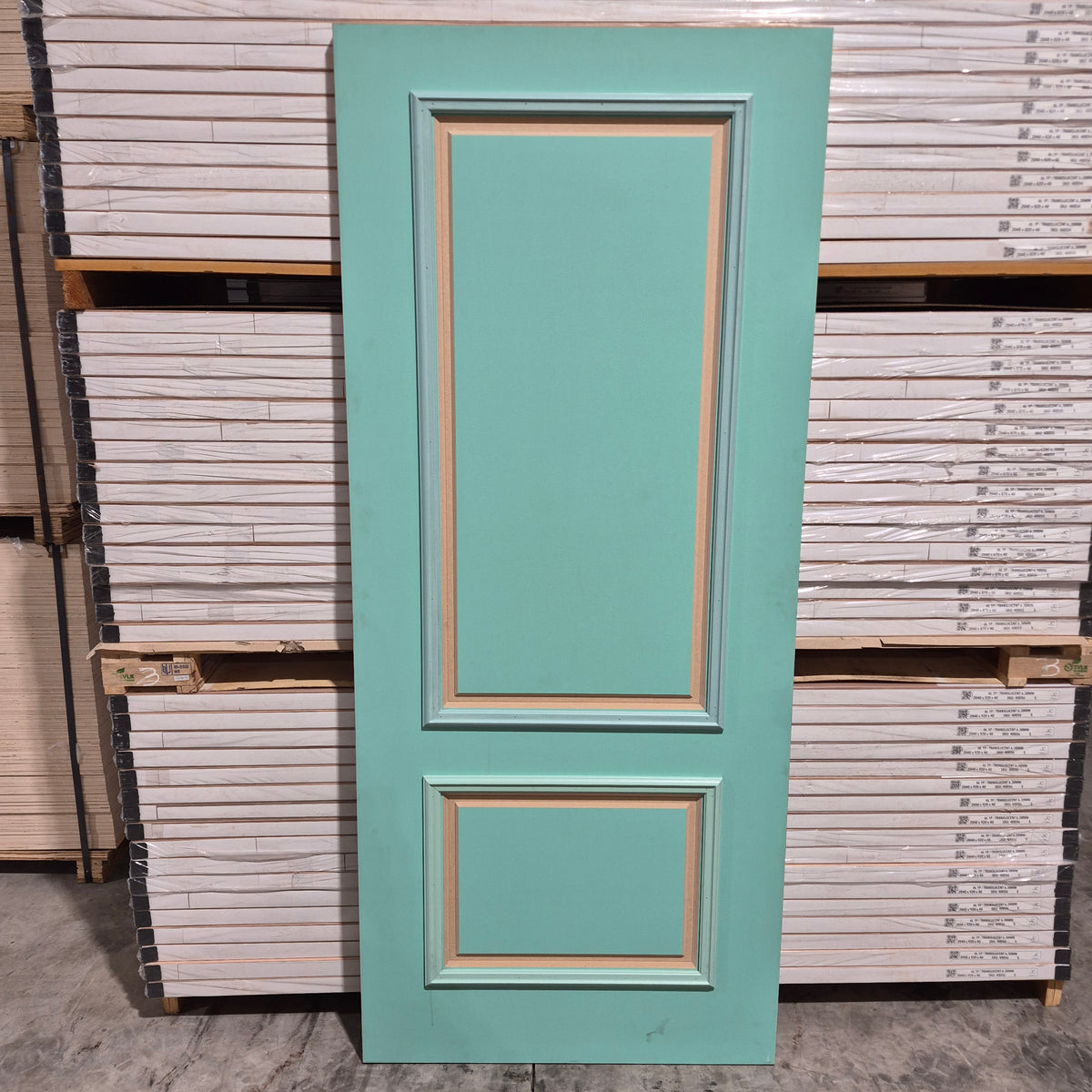 Timber Entry Door - 2040h x 870w Semi-Solid Core w/ Pattern Both Sides *Factory 2nd* 10812