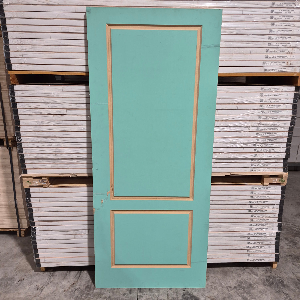 Timber Entry Door - 2040h x 870w Semi-Solid Core w/ Pattern Both Sides *Factory 2nd* 10812