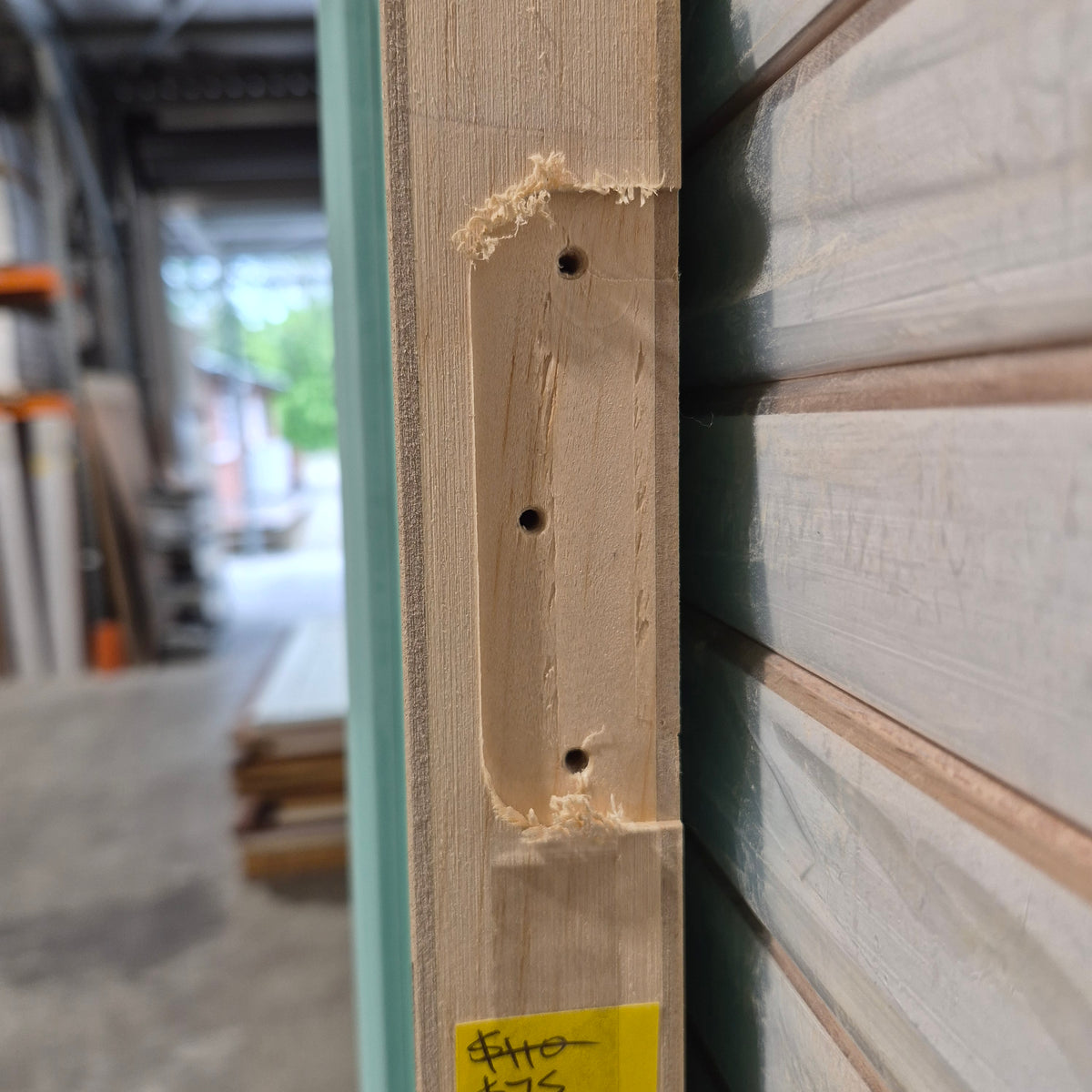 Timber Entry Door - 2040h x 870w Semi-Solid Core w/ Pattern Both Sides *Factory 2nd* 10812