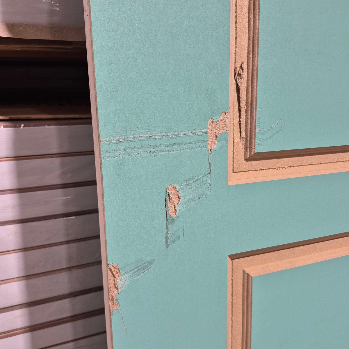 Timber Entry Door - 2040h x 870w Semi-Solid Core w/ Pattern Both Sides *Factory 2nd* 10812