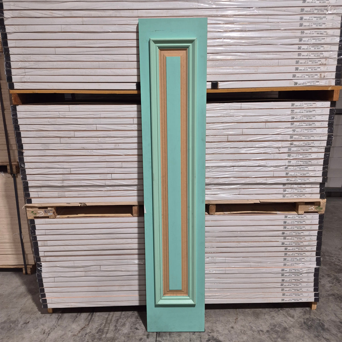 Timber Sidelite - 2040h x 400w Solid Core w/ Pattern Both Sides *Factory 2nd* 10814