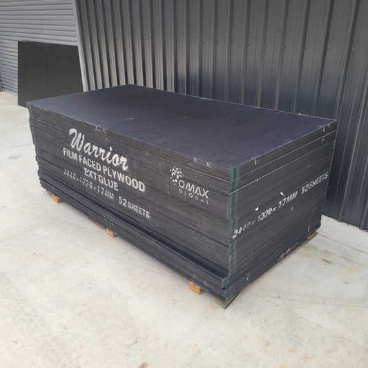 Plywood - 2440 x 1220 x 17mm Non-Structural Film Faced Ply (Form Ply) *NEW* 40008
