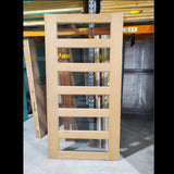 Timber Entry Door - 2340h x 1200w Solid Core w/ 6 x Clear Glass *Factory 2nd* 20025