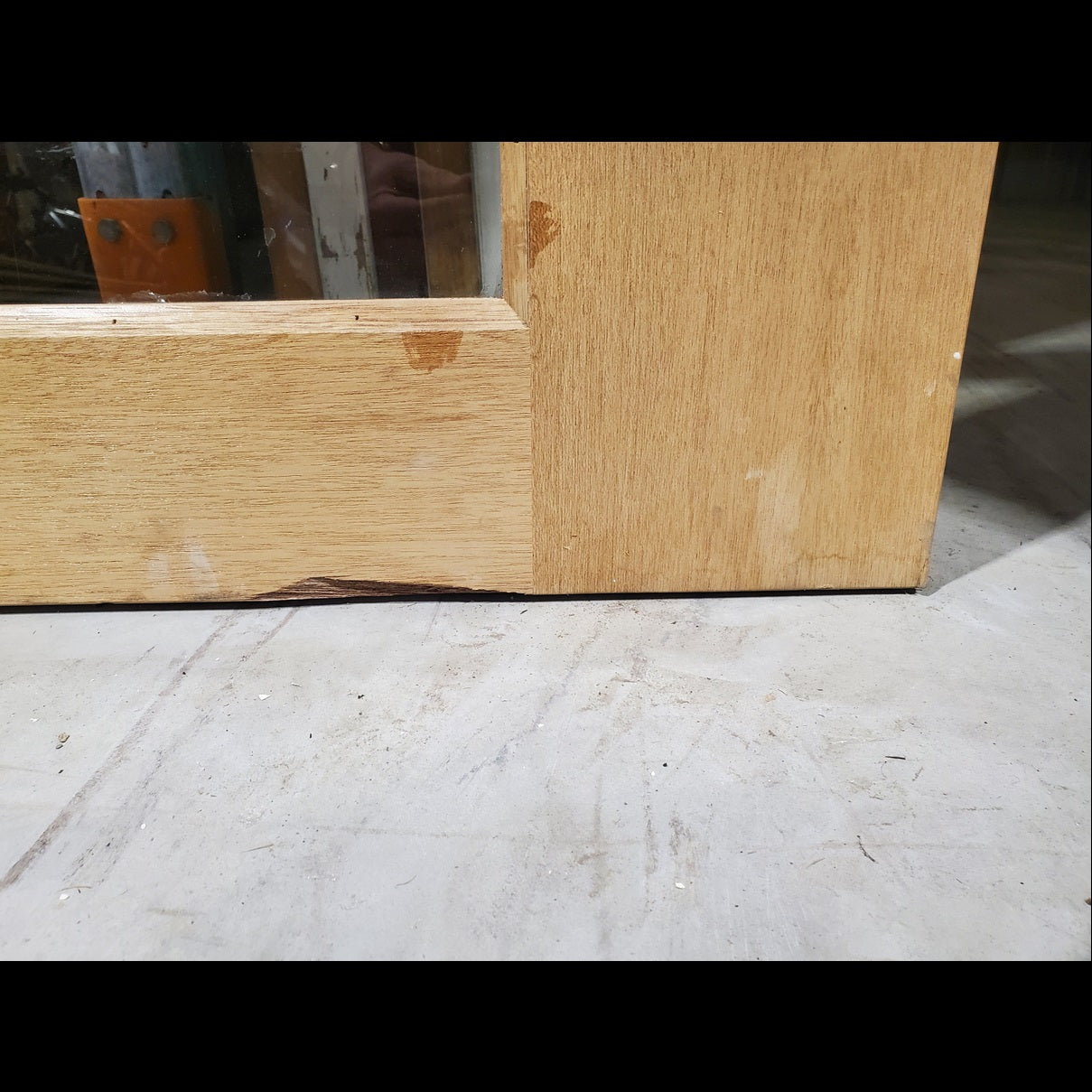 Timber Entry Door - 2340h x 1200w Solid Core w/ 6 x Clear Glass *Factory 2nd* 20025