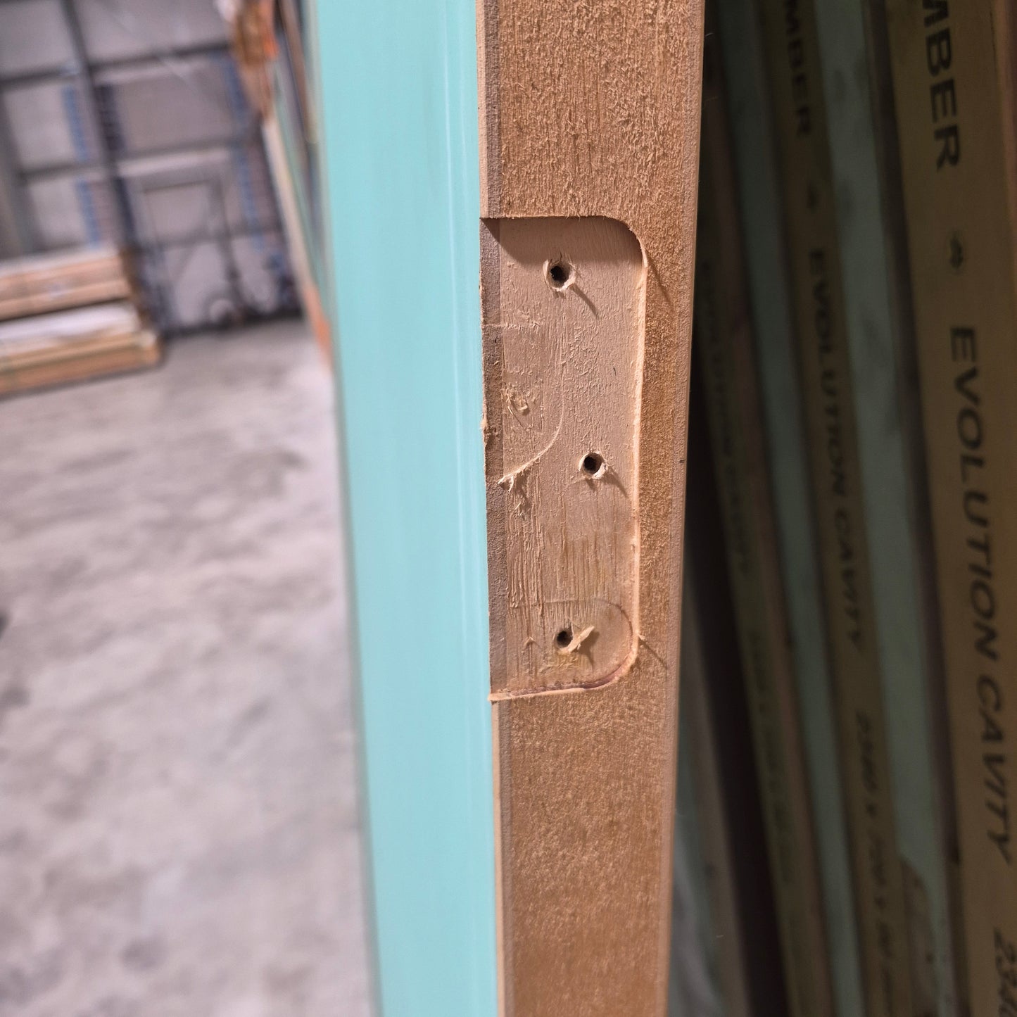 Timber Entry Door - 2340h x 920w Solid Core w/ 1 x Clear Glass (XN1) *Factory 2nd* 20031
