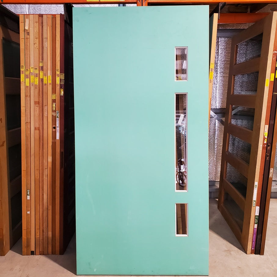 2340 x 1200 x 40 external timber entry door with 3 x clear glass – JC ...