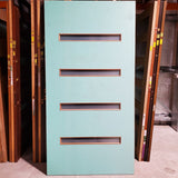 Timber Entry Door - 2340h x 1200w Solid Core w/ 4 x Obscure Glass *Factory 2nd* 20057