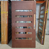 Timber Entry Door - 2340h x 1195w Solid Core w/ 6 x Clear Glass *2nd Hand* 20059