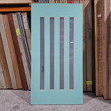 Timber Entry Door - 2340h x 1200w Solid Core w/ 4 x Obscure Glass (NEX40) *Factory 2nd* SKU: 20173