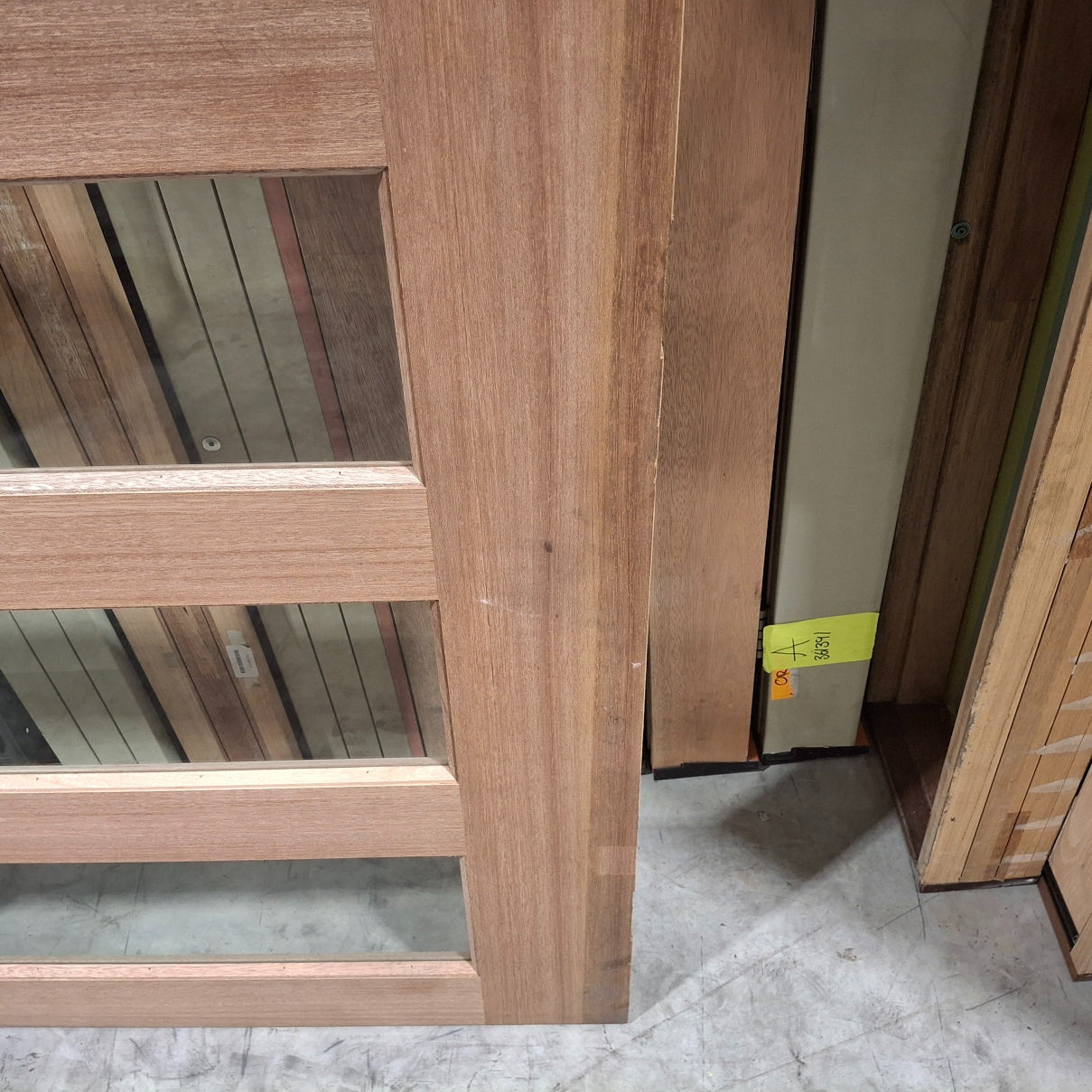 Timber Entry Door - 2340h x 1200w Solid Core w/ 6 x Clear Glass (XS26) *Factory 2nd* SKU: 20175