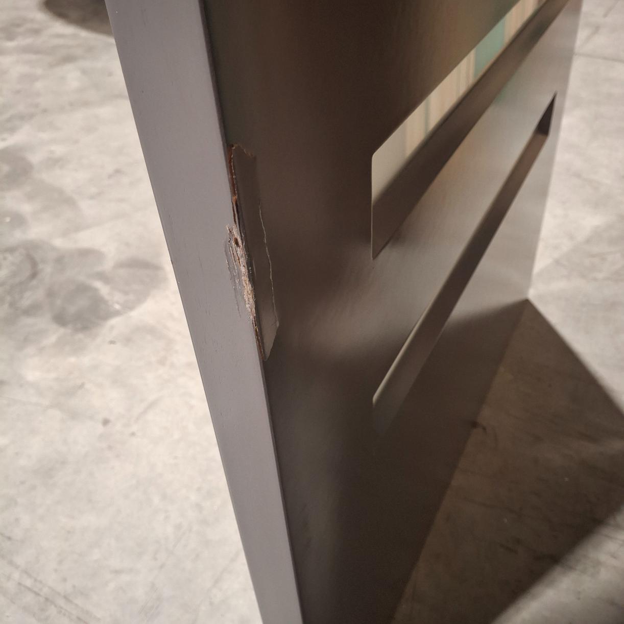 Timber Entry Door - 2040h x 820w Solid Core w/ 8 x Obscure Glass (VER8) *Ex-Display* SKU: 20216