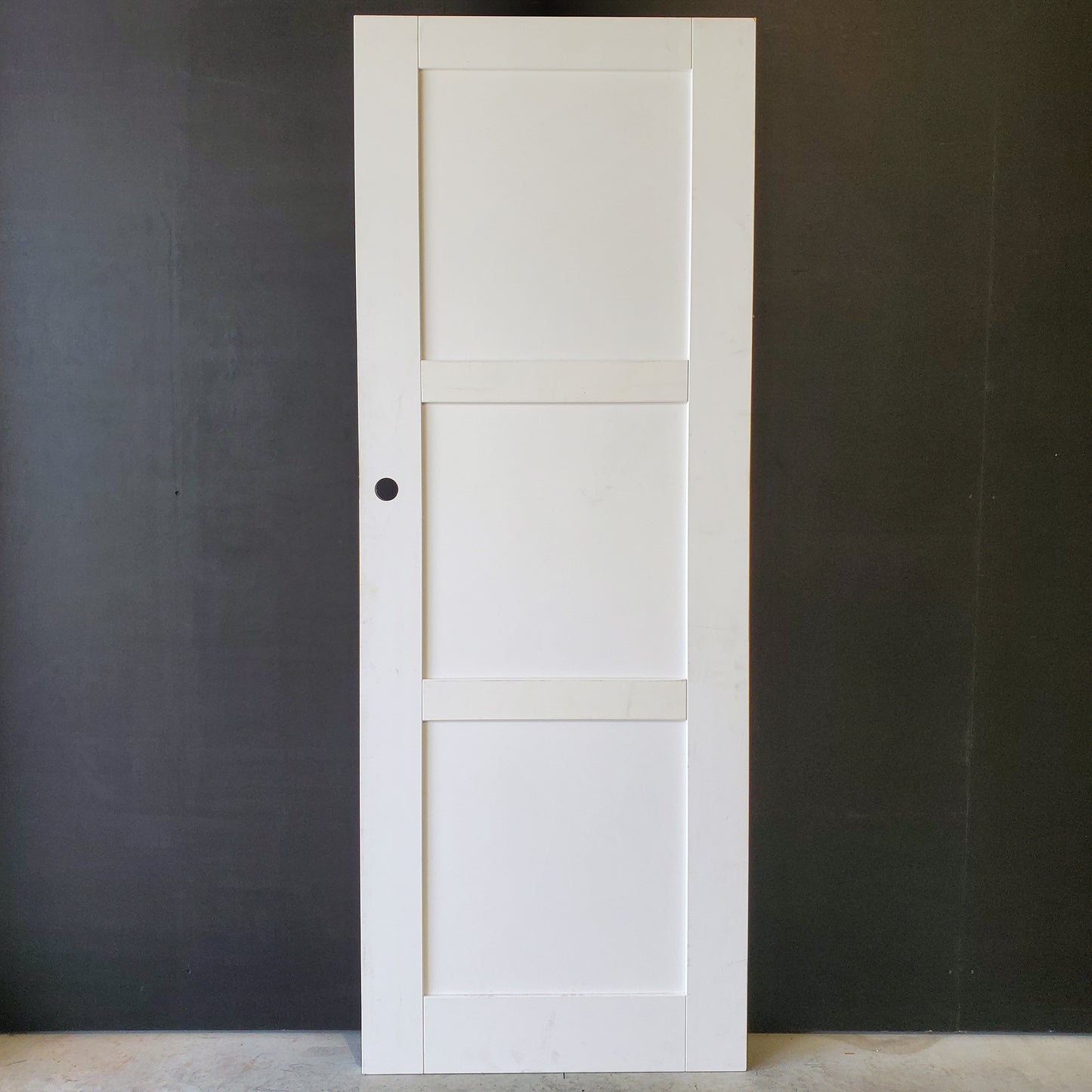 Internal Timber Door - 2340h x 870w Semi-Solid Core w/ 3 x Infill Panels  (PMOD10) *Factory 2nd* 30471