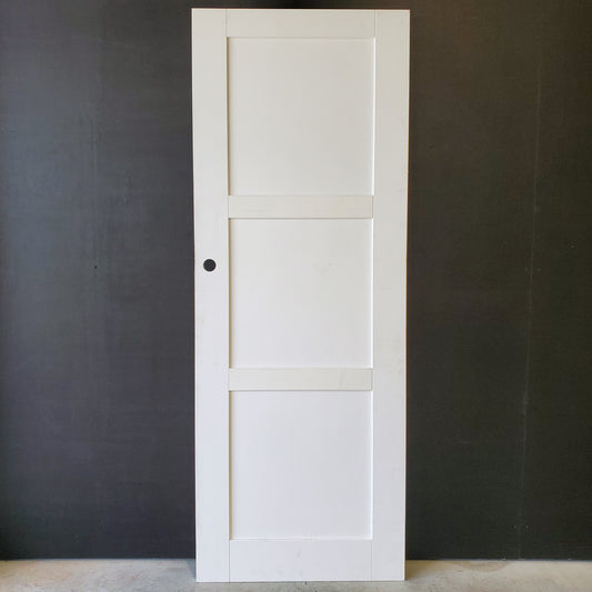 Internal Timber Door - 2340h x 870w Semi-Solid Core w/ 3 x Infill Panels  (PMOD10) *Factory 2nd* 30471