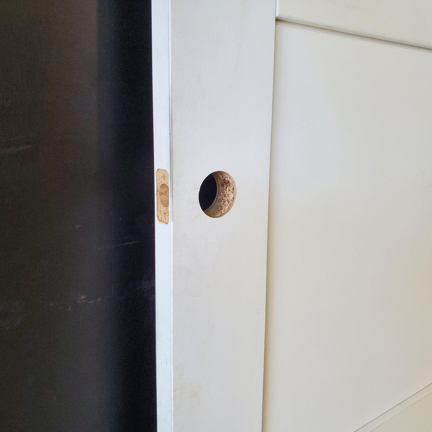 Internal Timber Door - 2340h x 870w Semi-Solid Core w/ 3 x Infill Panels  (PMOD10) *Factory 2nd* 30471