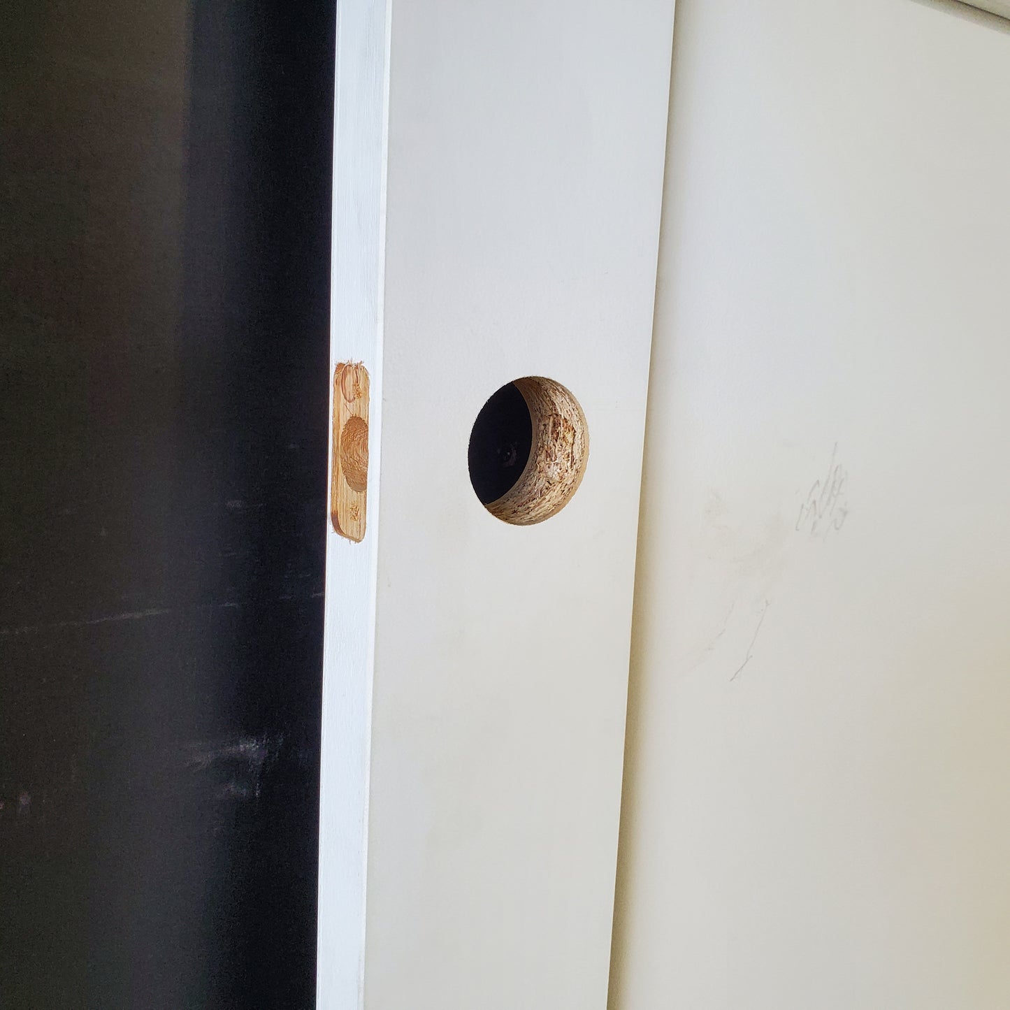 Internal Timber Door - 2340h x 820w Semi-Solid Core w/ 3 X Infil Panels  (PMOD10) *Factory 2nd* 30472