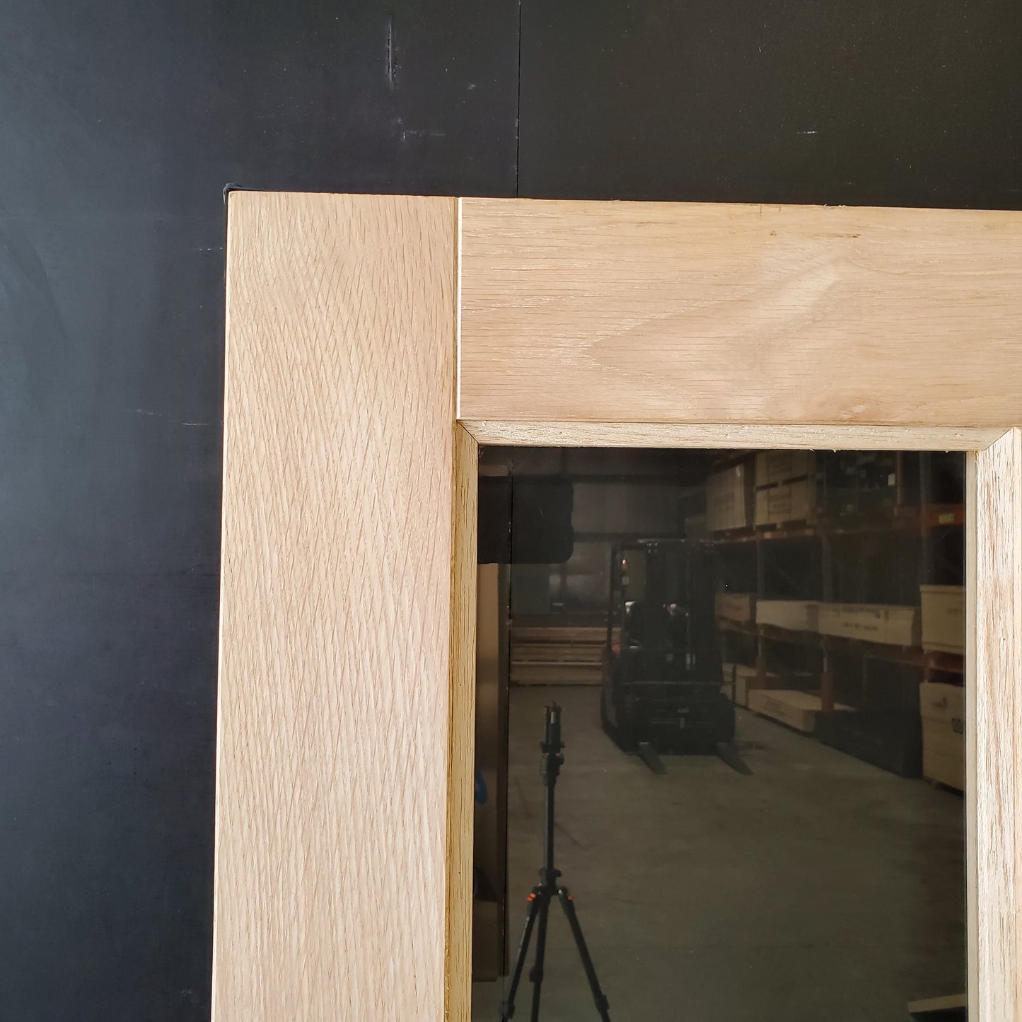 Timber Entry Door - 2040h x 820w Solid Core w/ 2 x Clear Glass (AWO7G) *Factory 2nd* 30481