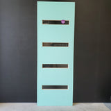 External Timber Door - 2340h x 820w Solid Core w/ 4 X Clear Glass  (PMAD104) *Factory Second* 30483