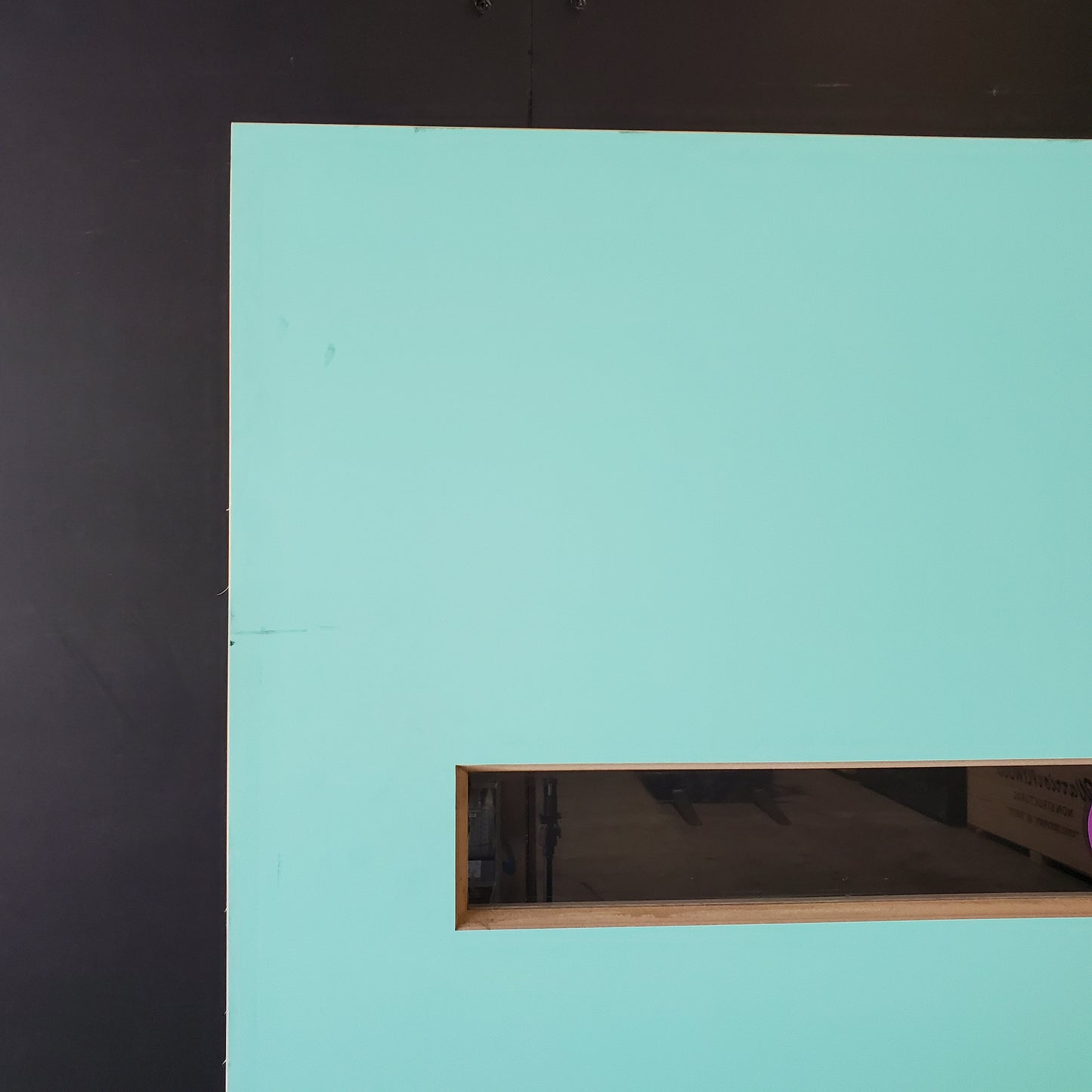 External Timber Door - 2340h x 870w Solid Core w/ 4 X Clear Glass  (PMAD104) *Factory Second* 30484