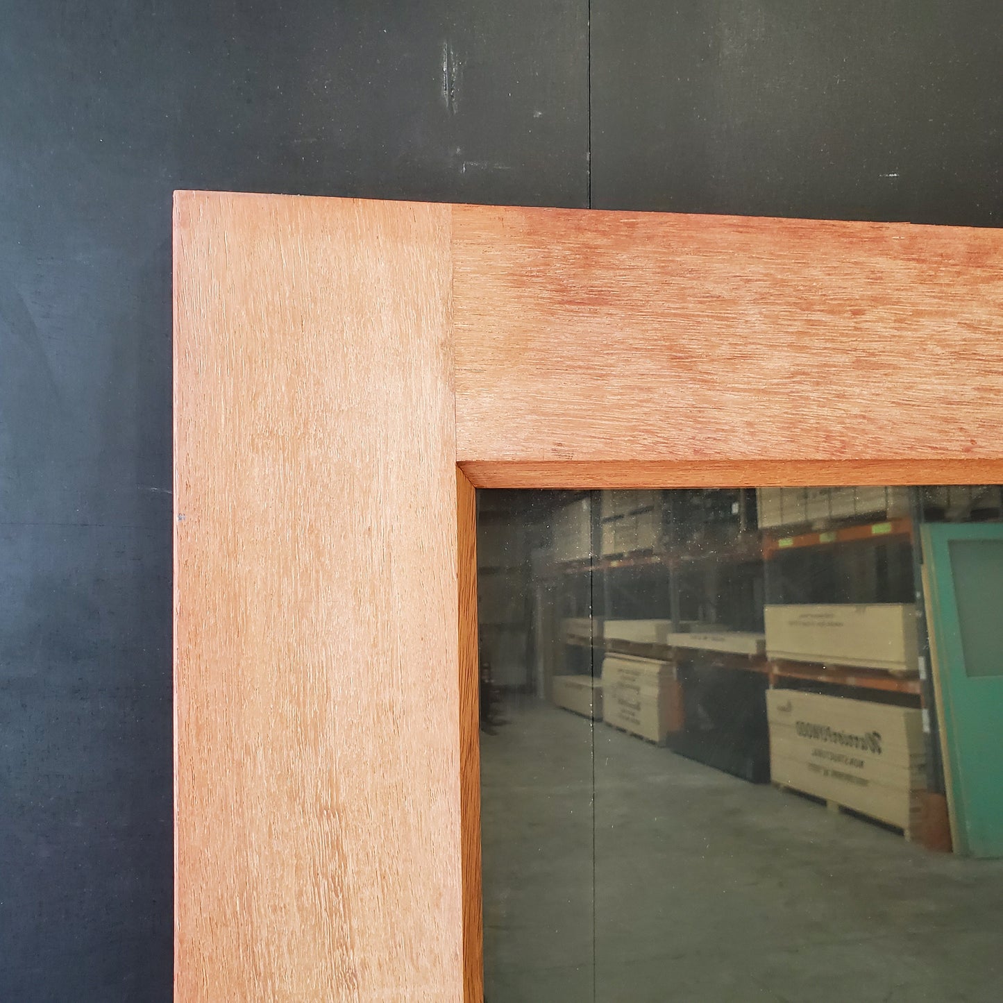 External Timber Door - 2040h x 920w Solid Core w/ 1 X Clear Glass  (INF21) *Factory Second* 30488