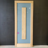 External Timber Door - 2340h x 920w Solid Core w/ Floating Panel  (ALUM1) *Factory Second* 30491