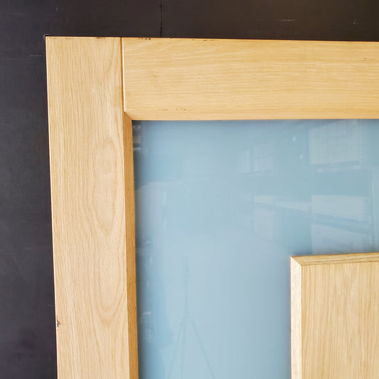 External Timber Door - 2340h x 920w Solid Core w/ Floating Panel (ALUM1) *Factory Second* 30491