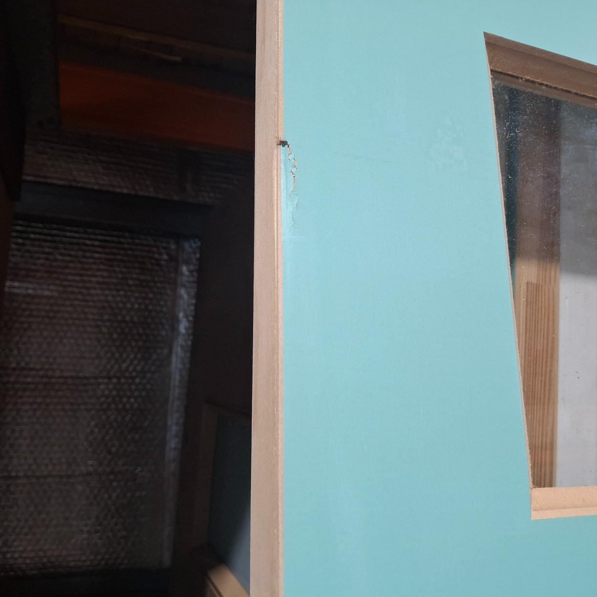 Timber Entry Door - 2340h x 820w Solid Core w/ 6 x Clear Glass (NEX36) *Factory 2nd* SKU: 20279