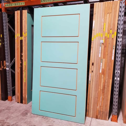 Timber Entry Door - 2340h x 1200w Solid Core w/ Pattern *Factory 2nd* SKU: 20286