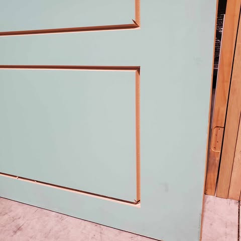 Timber Entry Door - 2340h x 1200w Solid Core w/ Pattern *Factory 2nd* SKU: 20286