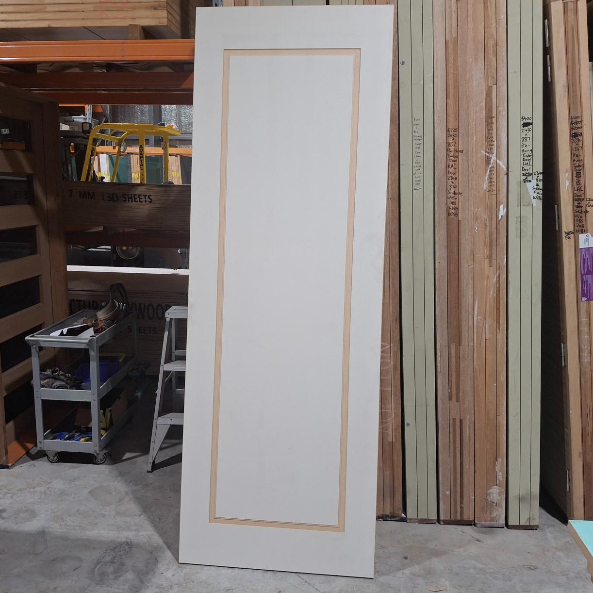 Timber Door - 2340h x 820w Hollow Core Internal Door Routered *Factory 2nd* 20288