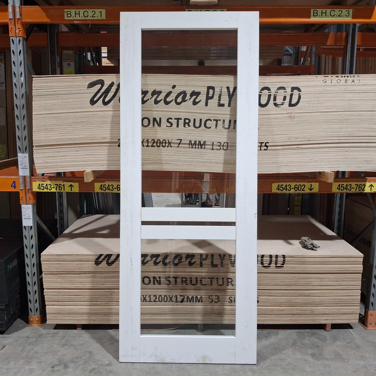 Timber Door - 2340h x 920w Solid Core Internal Door w/1 x Clear Glass (PMOD9GC) *Factory 2nd* 20334