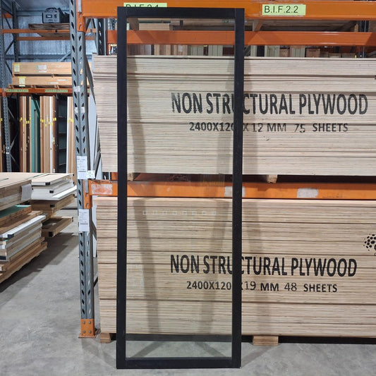 Timber Door - 2340h x 820w Solid Core Internal w/ 1 x Clear Glass *Factory 2nd* 20343