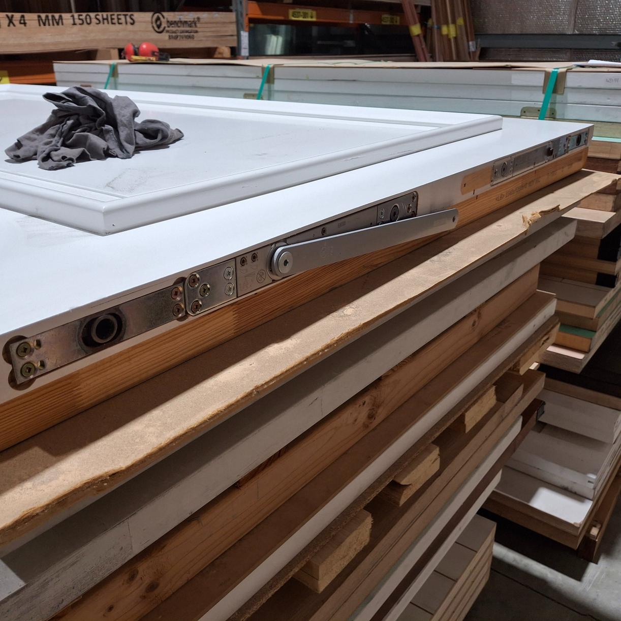 Timber Entry Door - 2340h x 1200w Solid Core w/ Pattern on Both Sides (XR4) *Factory 2nd* 20350