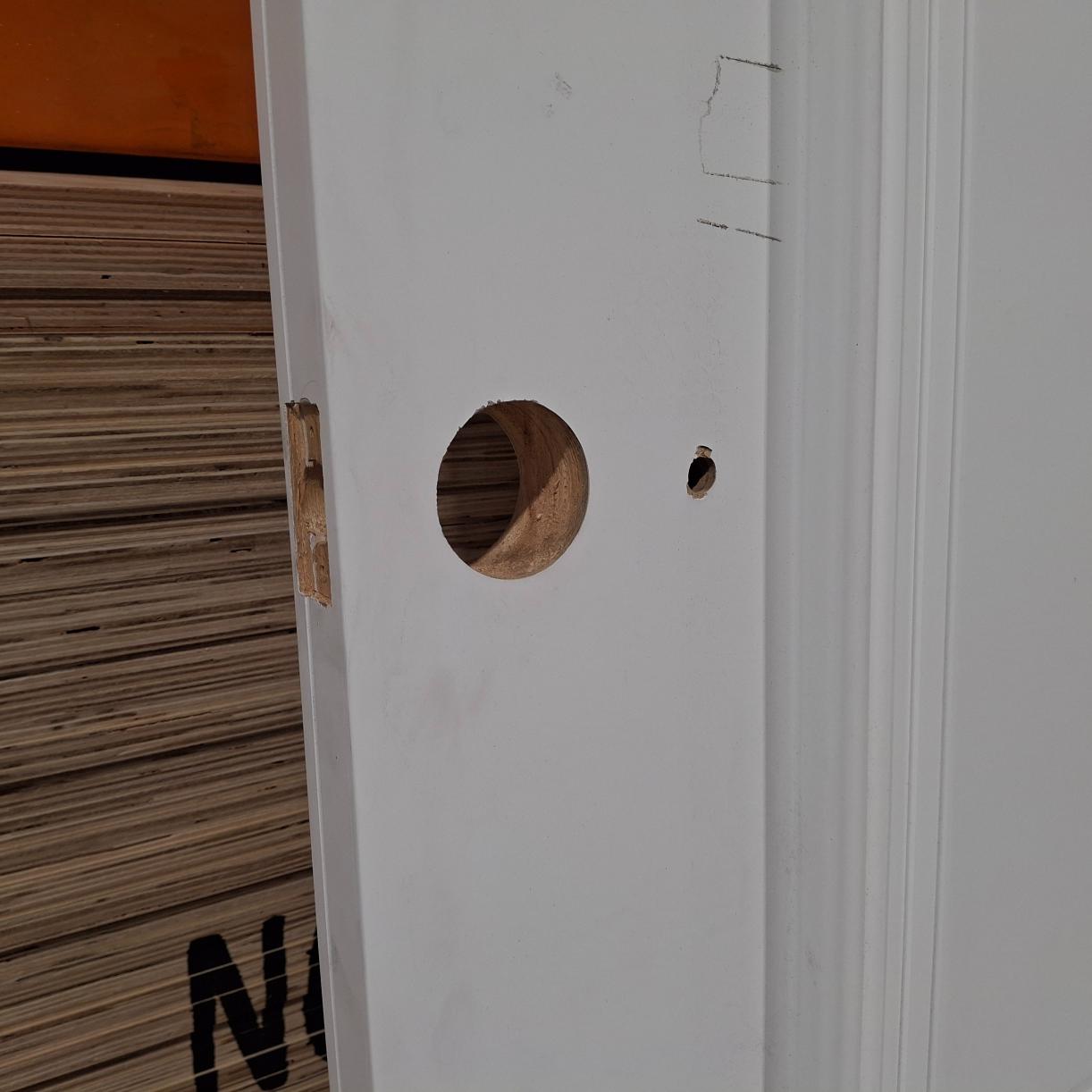 Timber Entry Door - 2340h x 1200w Solid Core w/ Pattern on Both Sides (XR4) *Factory 2nd* 20350