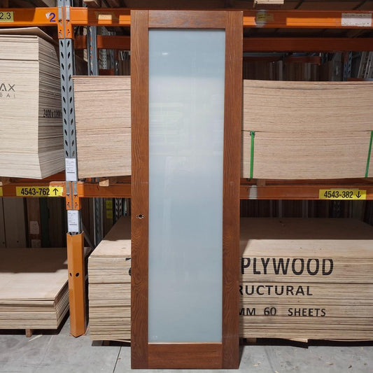 Timber Door - 2340h x 720w Solid Core Internal w/ 1 x Obscure Glass (LIN1) *Factory Second* 20374