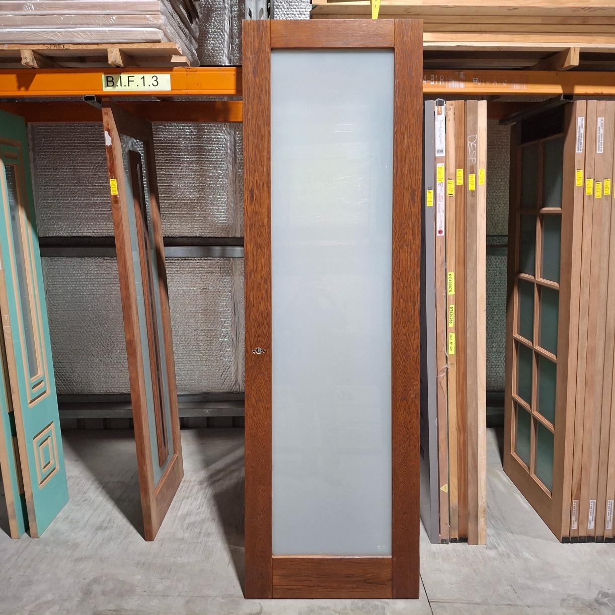 Timber Door - 2340h x 720w Solid Core Internal w/ 1 x Obscure Glass (LIN1) *Factory Second* 20375