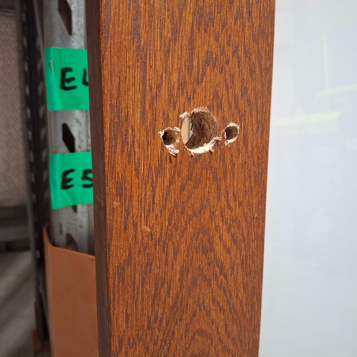 Timber Door - 2340h x 720w Solid Core Internal w/ 1 x Obscure Glass (LIN1) *Factory Second* 20375